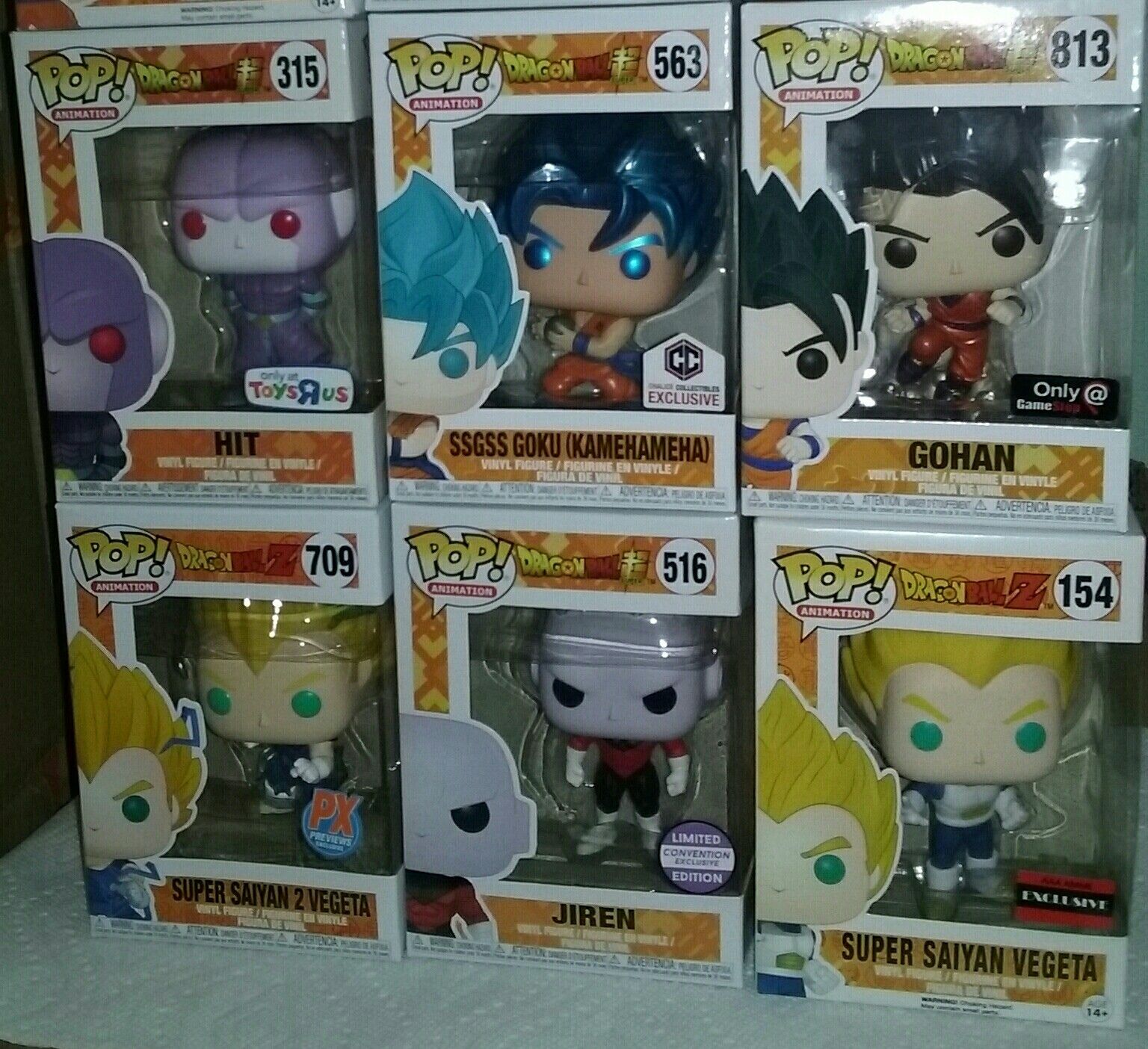 dragonball z exclusives funko pop