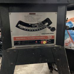 Craftsman 10 Inch Table Saw With Stand 