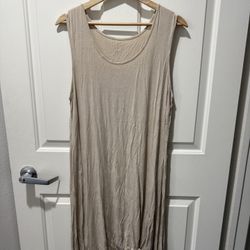 Grade & Gather  Women's Scoop Neck Sleeveless Pattern Dress 