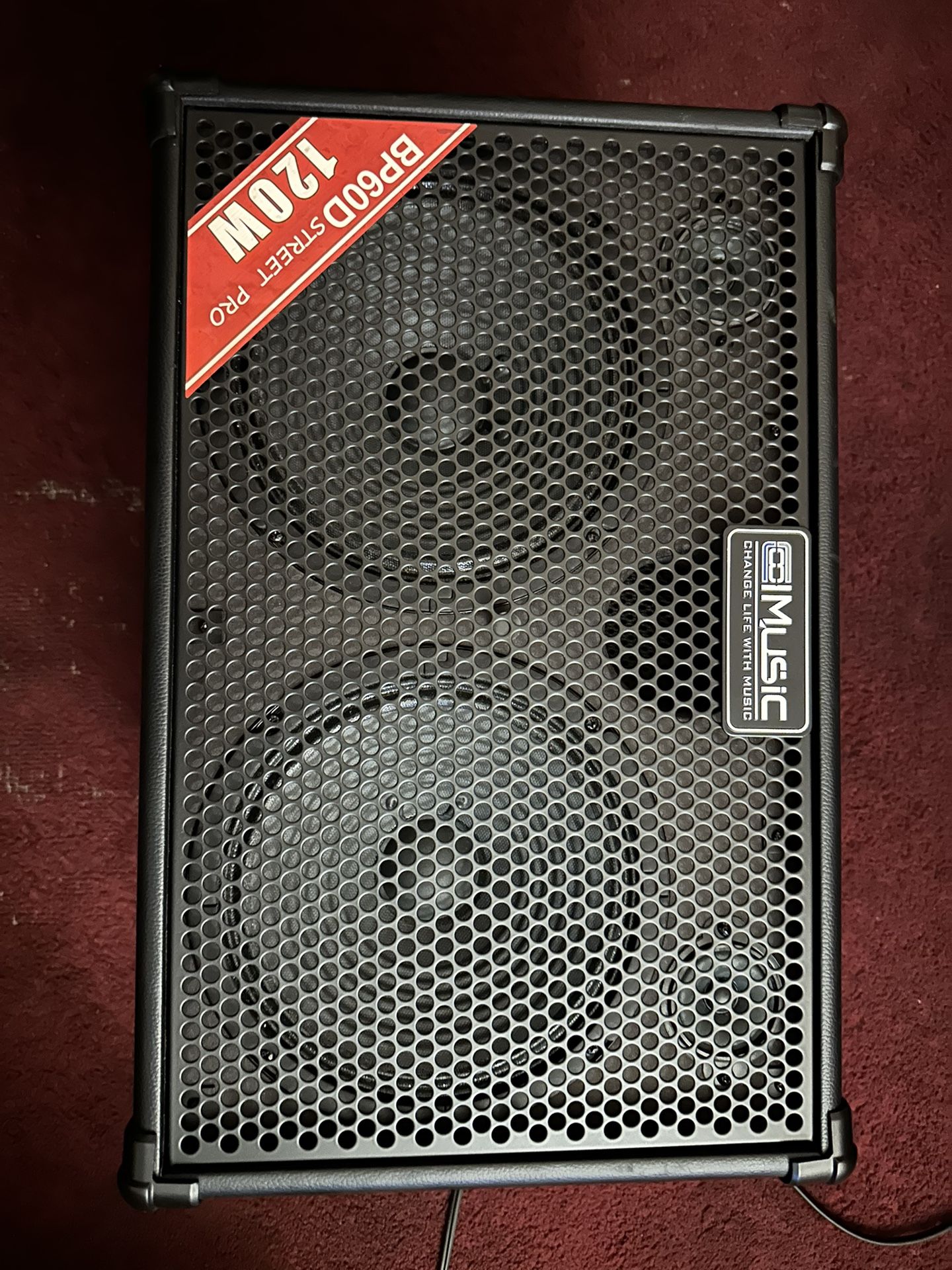 Coolmusic 120W Portable Acoustic Guitar AMP(Amplifier Bluetooth Speaker with Reverb Chorus Delay Effect, 7 Inputs