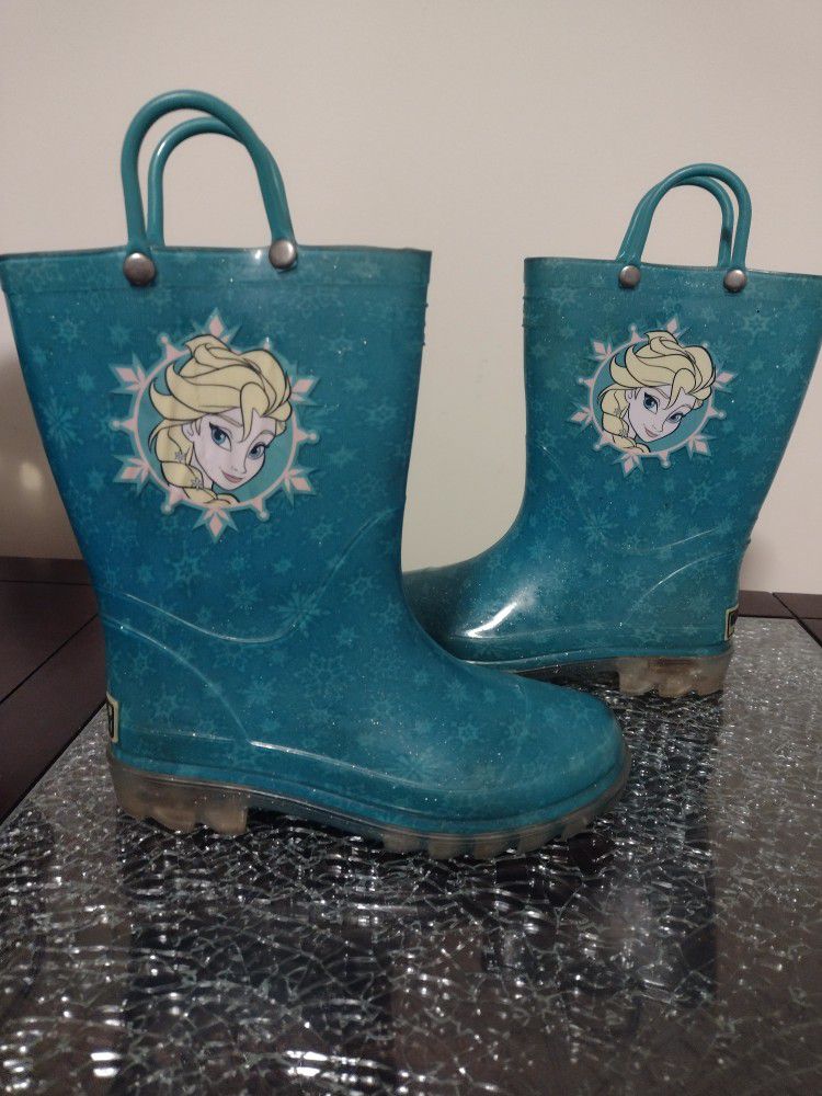 Elsa Light Up Rain Boots 