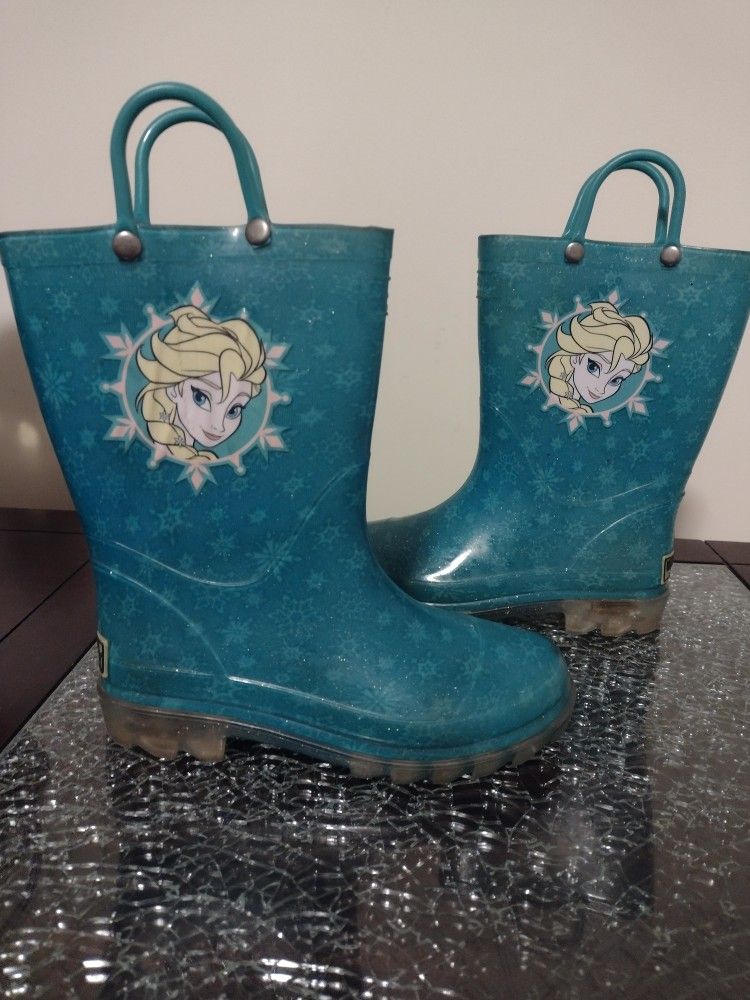 Elsa Light Up Rain Boots