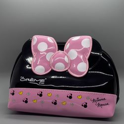 THE CREME SHOP MINNIE MOUSE Pink & Black DISNEY MAKEUP BAG MAKEUP POUCH 