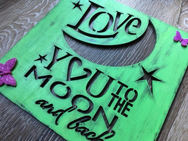 Handmade Baby Girl Fairy Enchanted Theme Wood Sign