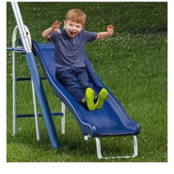 Firefly Steel Swing Set with Swing Seats, Super Disc Saucer Swing, & Wave Slide, New in Box