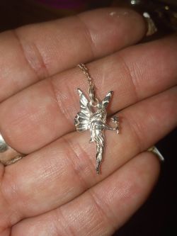 925 sterling tinker fairy charm and chain NOT FROM CHINA ITS REAL