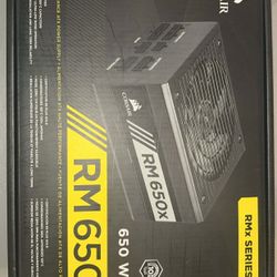 Corsair RM650x power supply unit (PSU). 