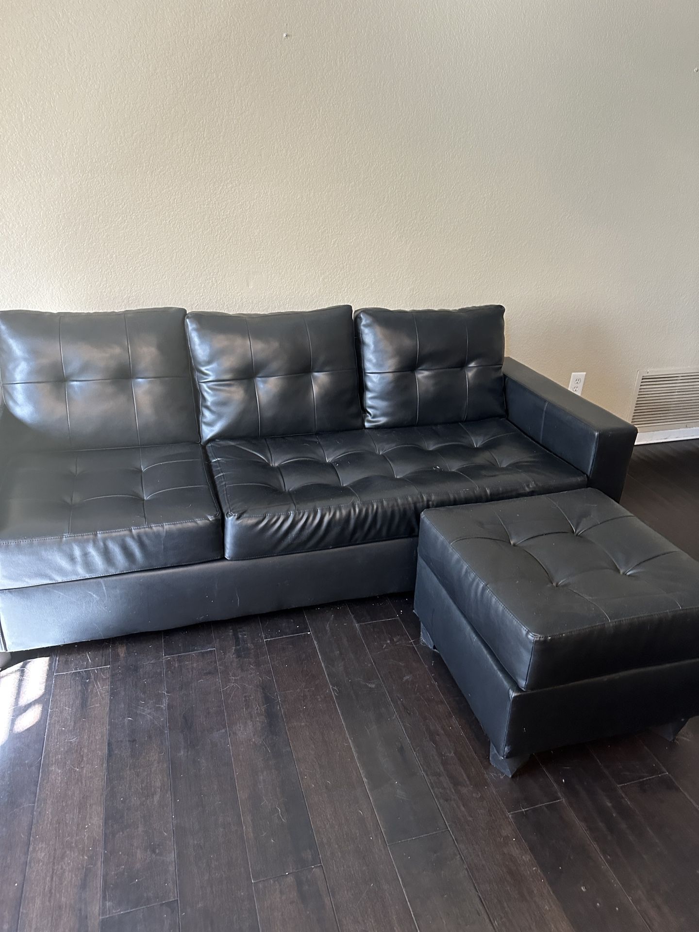 Black Leather Couch