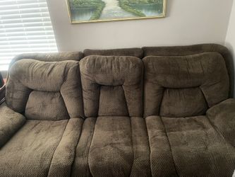 Moving Sale – Everything Must Go: Brown Reclining Sectional Sofa (Can Separate)