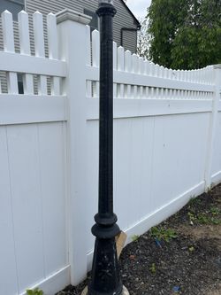 3 Standing Outdoor Electric Light Posts