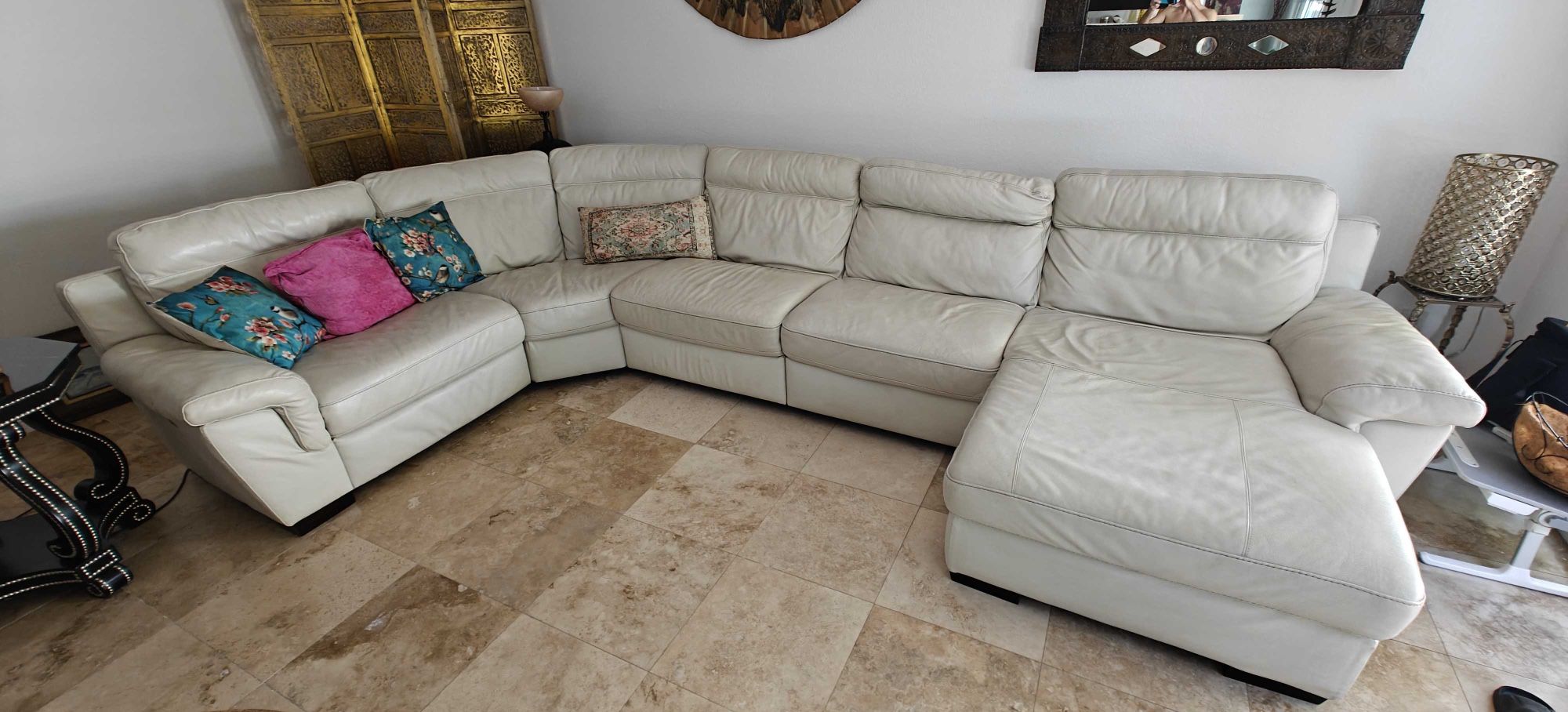 Natuzzi Sectional Reclining Sofa