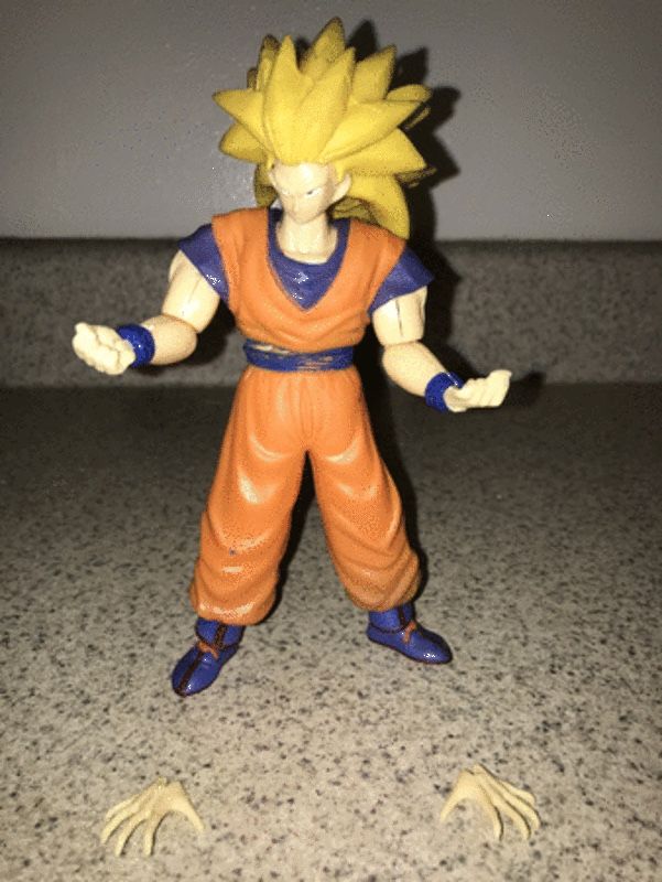 Dragon Ball Z Super Saiyan Goku 3 full action kit series Bandai 1996