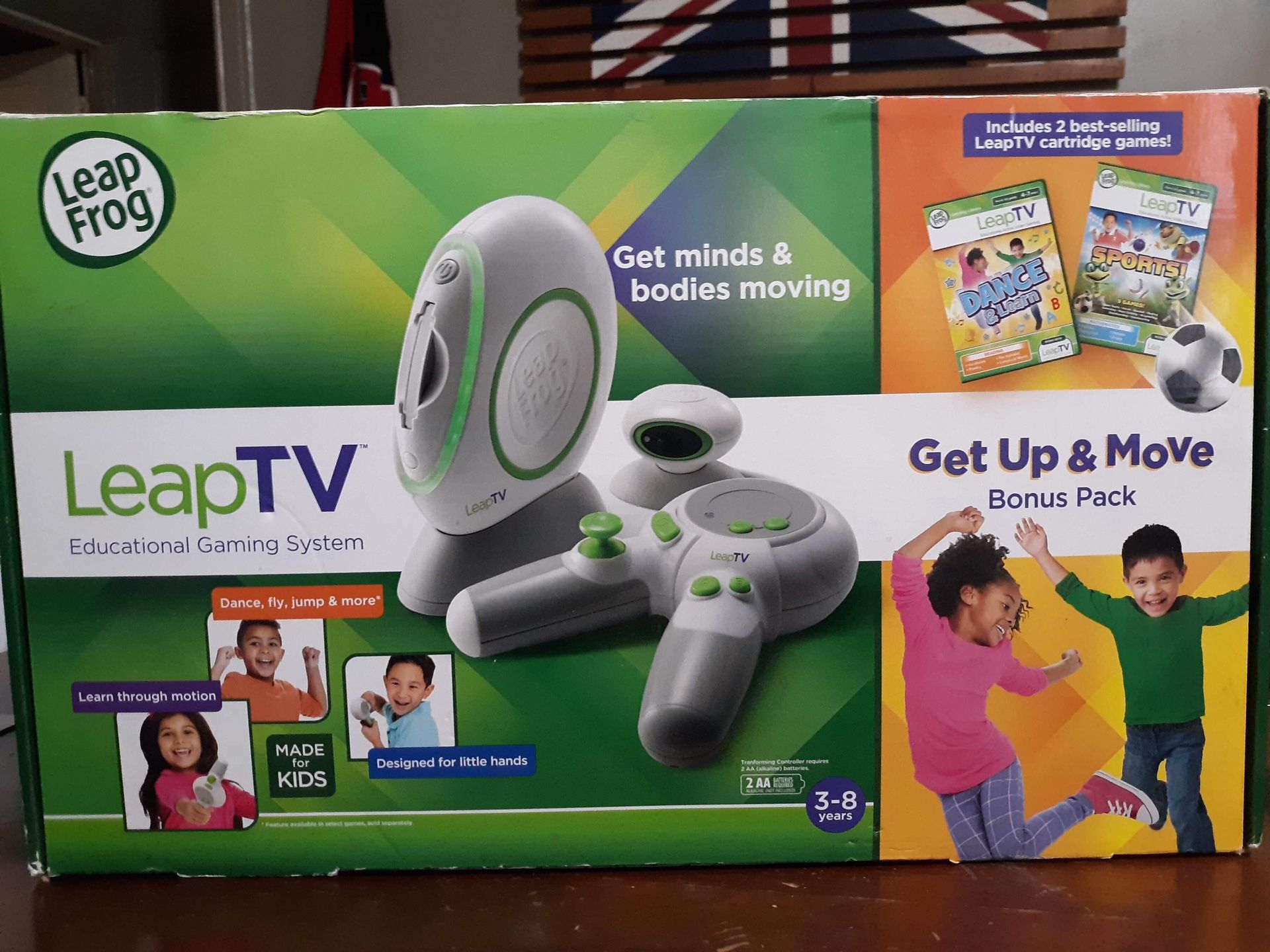 Brand new Rare LeapFrog LeapTV Educational Gaming System including 2 Best-selling Leap-TV Games