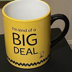 Huge Hallmark Peanuts Mug I’m Kind Of A Big Deal Yellow