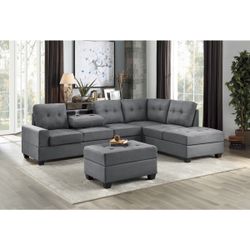 Sectional Sofa With Ottoman In Offer 🔥🔥🔥