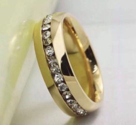 New 18 k yellow gold men’s wedding ring engagement ring