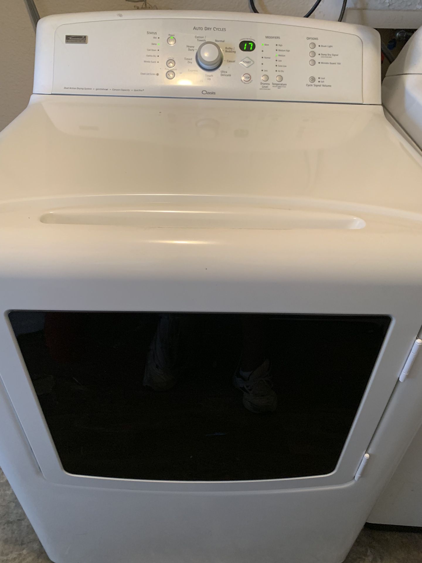 Oasis Kenmore elite with canyon electric dryer