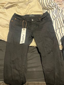 black purple jeans