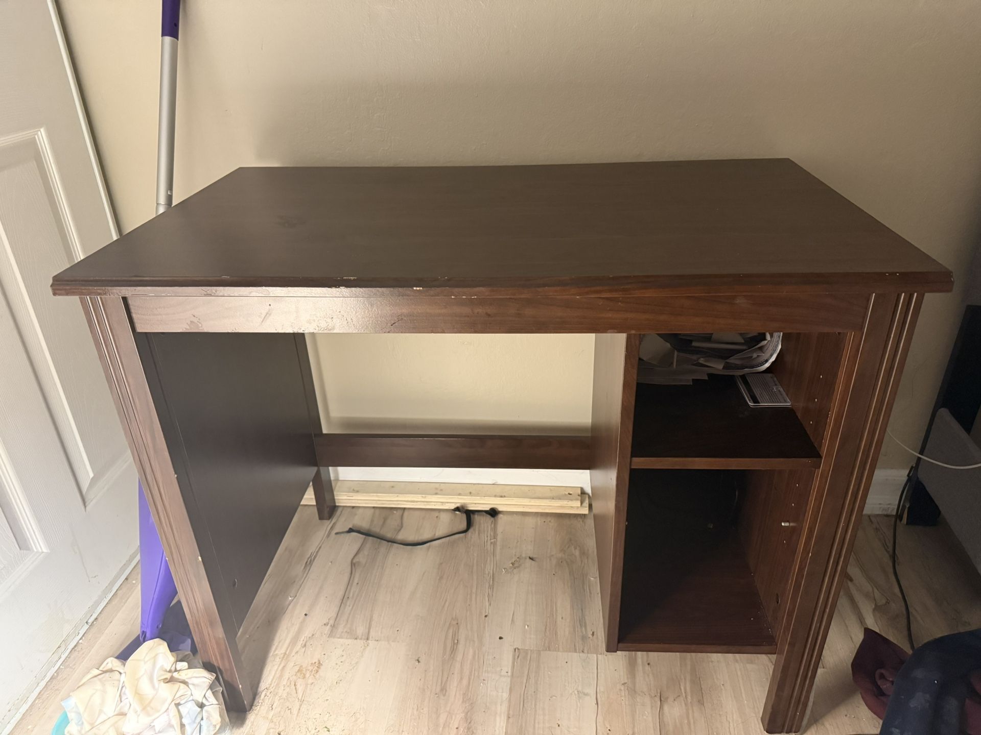 Wooden Shelf 2 Open Shelves