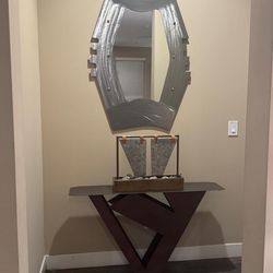 Console With Mirror