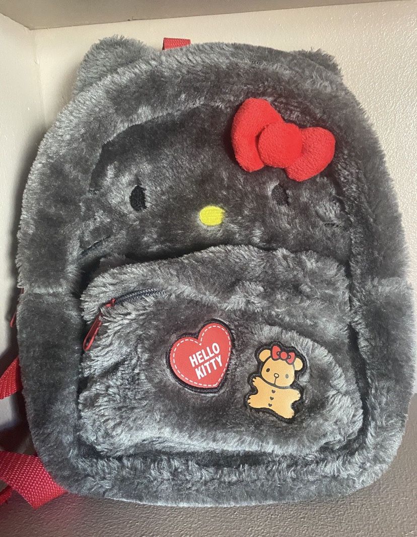 hello kitty gray mini backpack sanrio