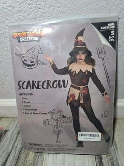 Spooktacular Creations Scary Scarecrow Costume for Girls, Halloween Costume for Kids, Creepy Scarecrow Outfit