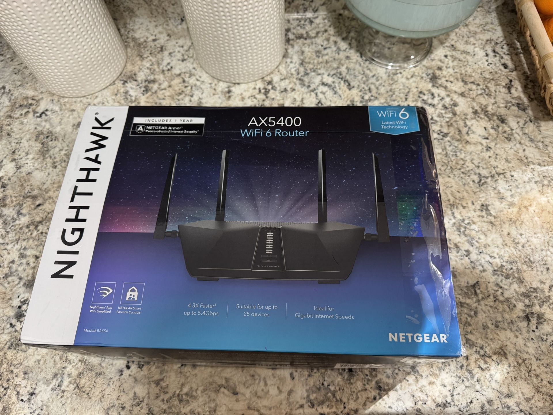 NETGEAR Nighthawk 6-Stream Dual-Band WiFi 6 Router (RAX54S)