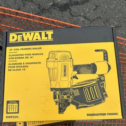 DEWALT Pneumatic 15° Coil Framing Nailer - 3 Available 