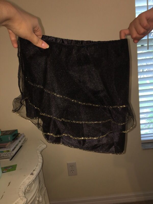 Black and gold girls costume tutu