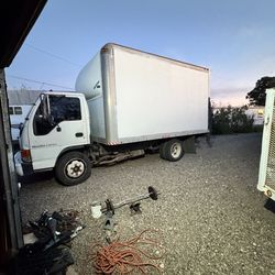 1998 Isuzu NPR box truck