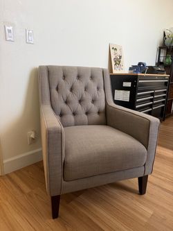 Allen + Roth Grey Accent Armchair