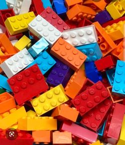 ANTIQUE LEGO'S in an Antique wooden barrel bucket