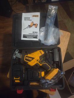 Cordless recipro saw and portable car jump starter