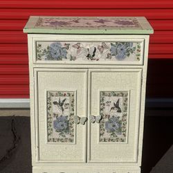 Vintage Cabinet- Hand Painted