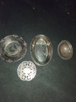Silver-Plated Tableware And Small Serving Trays