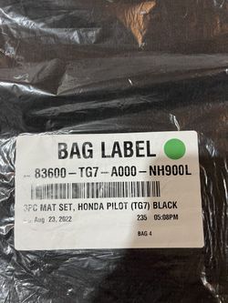 Floor Mats 2022 Honda Pilot.