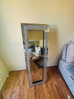 Diamond glam full length mirror