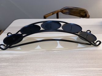 5 candle iron holder