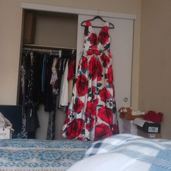 A Red Floral C