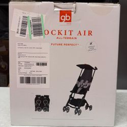 Open Box gb Pockit Air All Terrain Ultra Compact Travel Stroller – Velvet Black