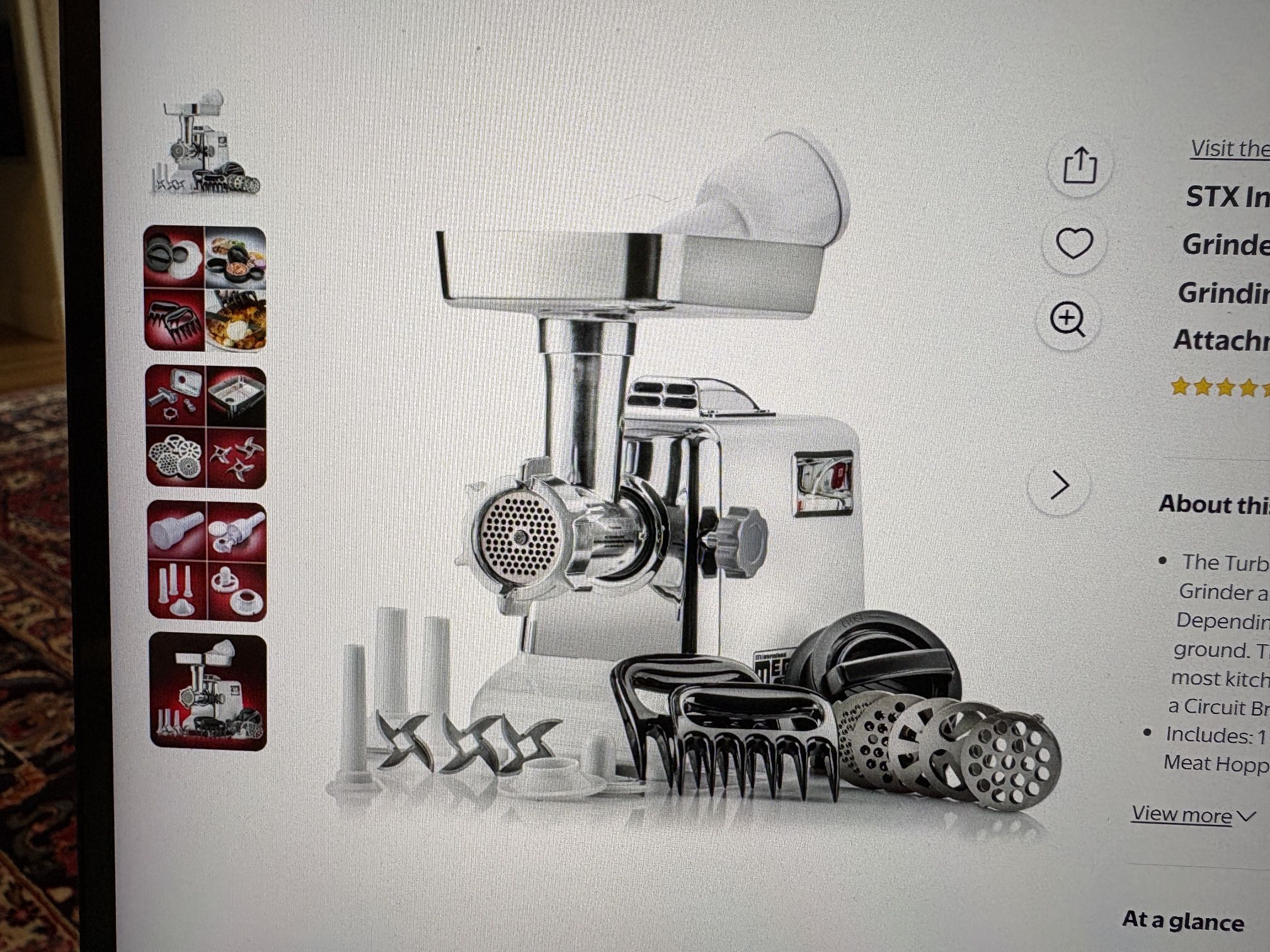 STX Turbo Electric Meat Grinder