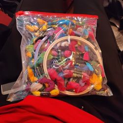 DMC Embroidery Hoop & Floss/ 8.75 Yds 8mts