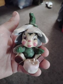 Vintage Beth Barton Clay bug hand painted