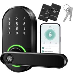 New Sealed-Smart Fingerprint Door Lock with Keypad, Keyless Entry Door Lock, Door Locks for Front Door, Bedroom, Home or Office, Electronic Keypad Dea
