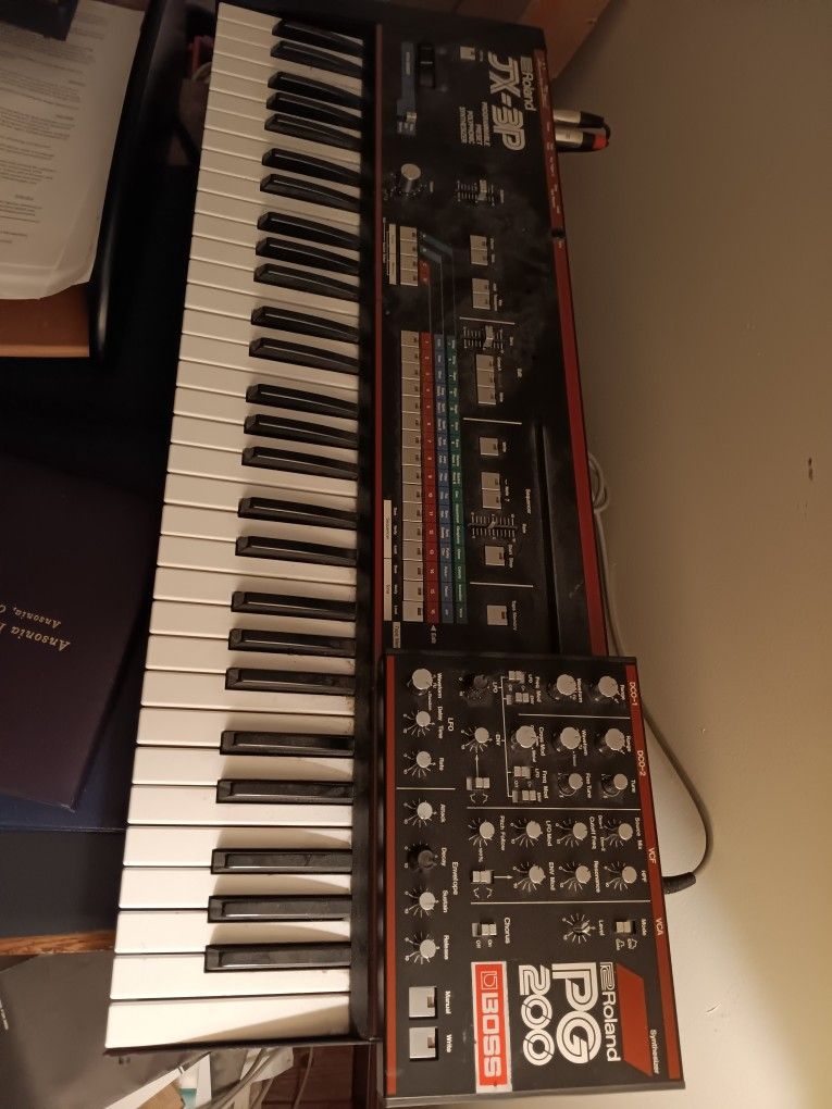 Roland JX3-P w PG200 synth
