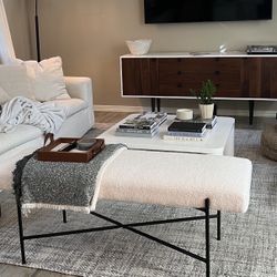 Studio McGee Boucle Bench 