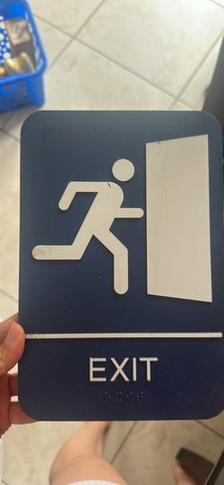 Exit sign
