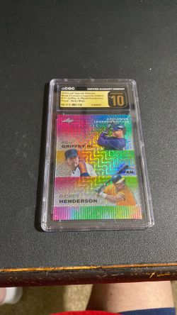 Leaf Special Releases 1/1 Griffey Jr/Nolan Ryan/Rickey Henderson