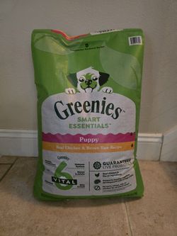 Dog Food By Greenies PUPPY Real Chicken & Brown Rice 27 lbs