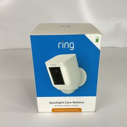 Ring Spotlight Cam Battery Wireless Outdoor Camera - NEW